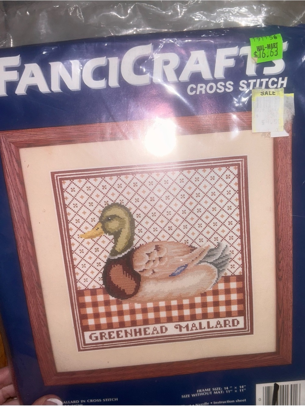 FanciCraft Greenhead Mallard Counted Cross Stitch Kit